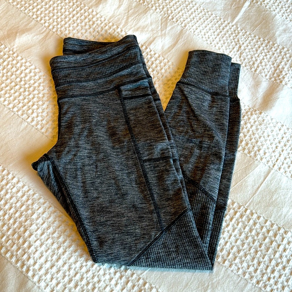 Athleta melange mix fabric legging S